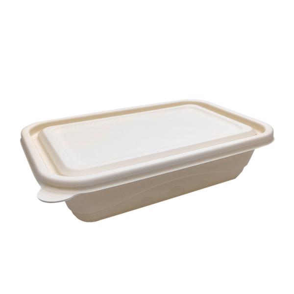 650ML corn starch tableware biodegradable take out containers For Fast Food Shops