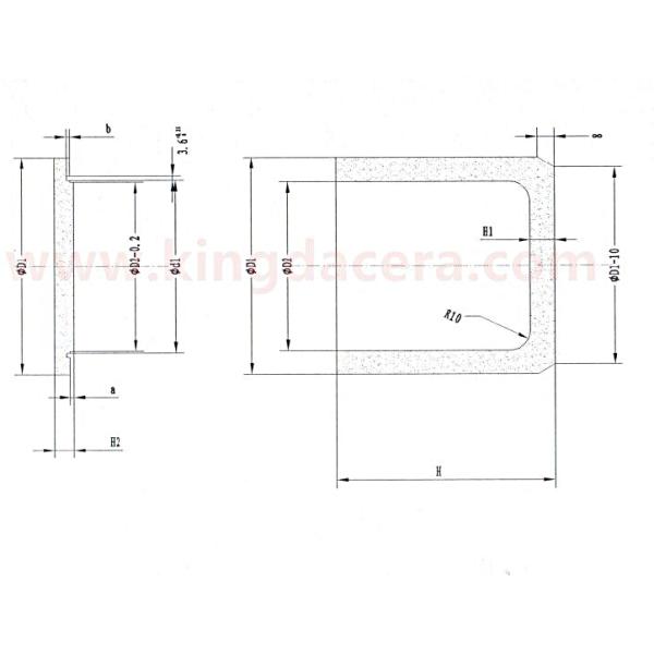 El tanque que muele de cerámica estabilizado itrio de la circona o tarros de pulido para la máquina planetaria del molino de bola