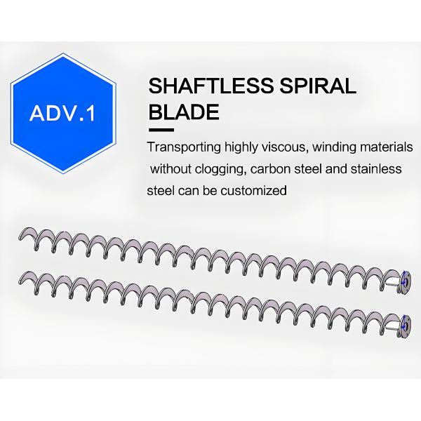 Équipement de transport de poudre de charbon en poudre de ciment, de granulés de plastique à entraînement en spirale, de qualité industrielle