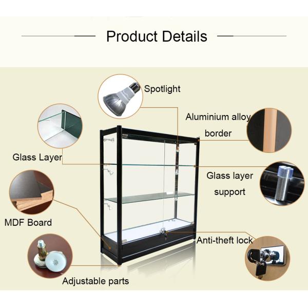 Aluminum Alloy Jewelry Store Display Cases Showcase For Jewelry Shop