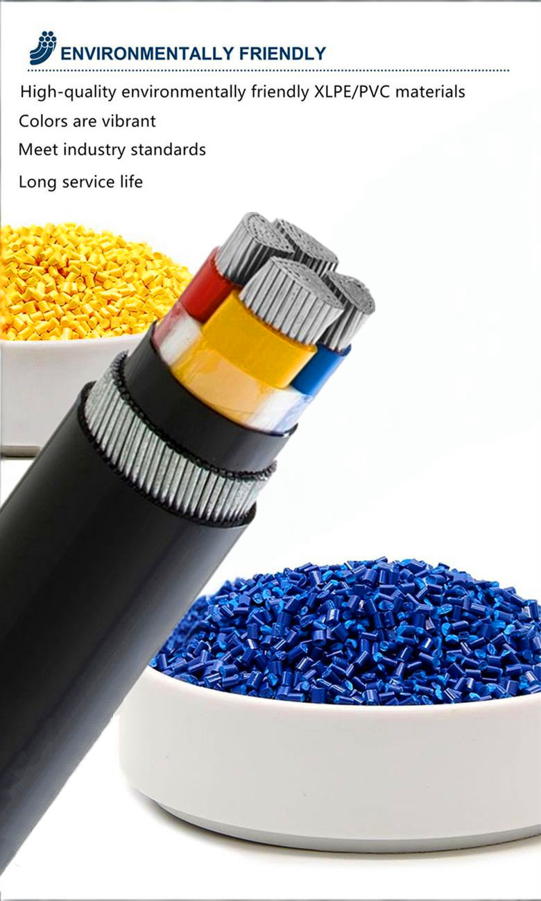 90mm 240mm2 500mm2 Aluminium Armoured Multi Core XLPE Insulation Low Voltage Swa Underground Electric Cable