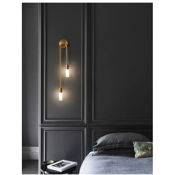 Luxury Wall Lamp Bedside Background Lamp Home Decoration Modern Led strip Crystal mirror headlights(WH-MR-84)
