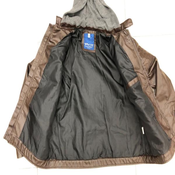 Mens Washing Leather Jacket One Color As Picture Good Design High Quality