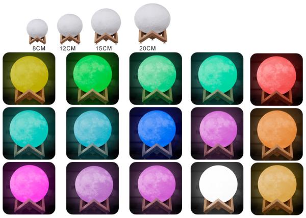 Moon Light Innovative LED Lighting , Adjustable Reading Lamp 240MAH Polymer Battery