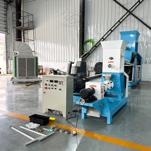 Fully Automatic Dog Pellet Food Processing Line PLC Controlled Extruder Making Machine for Fish