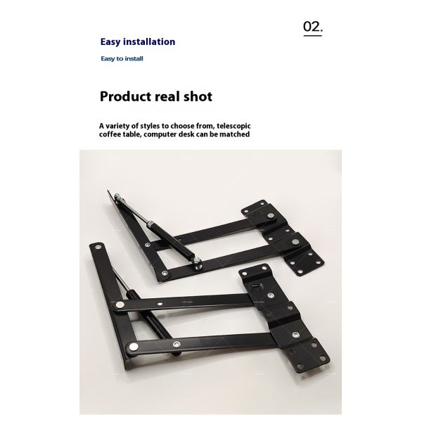 Metal Hardware Fittings Furniture Gas Hydraulic Hinge Mechanism for Coffee Table Desk
