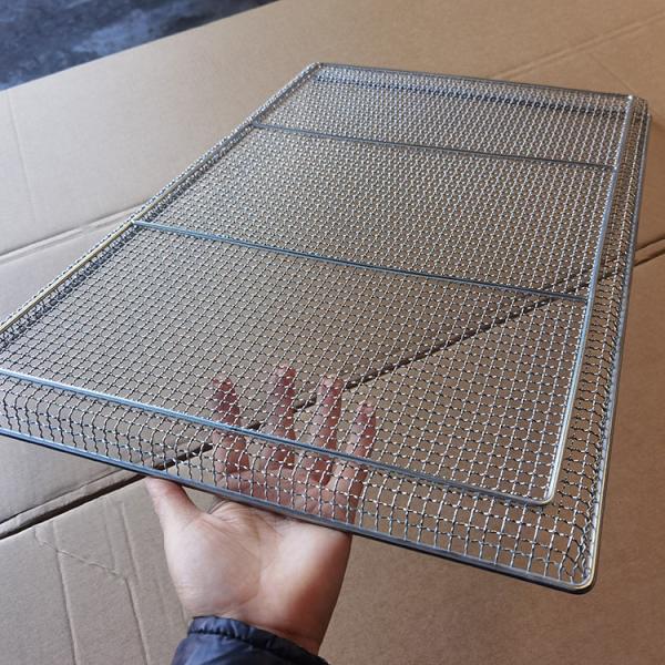 800x600mm Stainless Steel Wire Mesh Tray for Food Drying Baking Cooling
