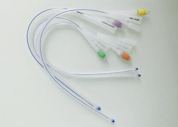 2 Way 3 Way Silicone Urinary Catheter Good Biocompatibility With Two Balloon