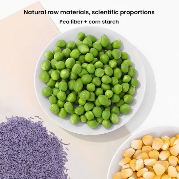 Lavande sans poussière Litter de chat 100% formule naturelle haute absorbance fortement agglomération