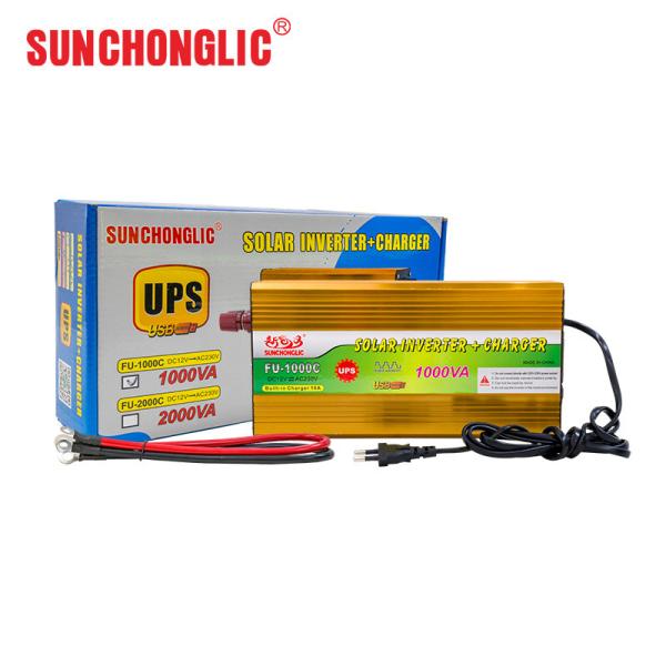 1000VA Modified Sine Wave UPS Inverter with AC Charger 12V 220V Solar Power Inverter