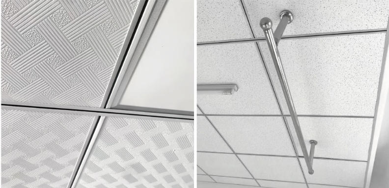 0.06 0.07mm Gypsum Tile Film Embossed Pvc Film For 2/2 Gypsum Ceilings