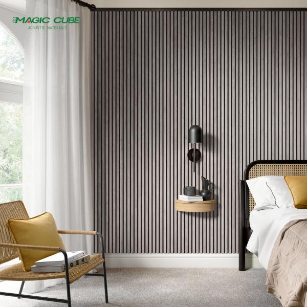 Decoração Acupanela Painel acústico Material de madeira ecológico com estética moderna