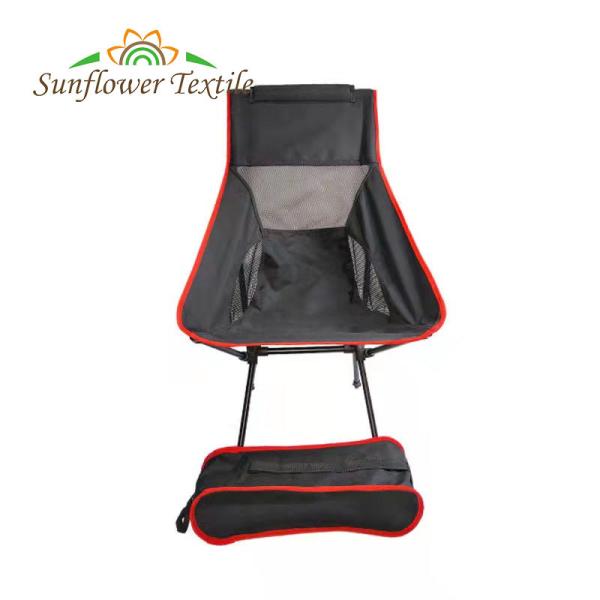 98*57cm Oxford Cloth Black Small Level Outdoor Padded Fishing Chairs For Fishing Carp