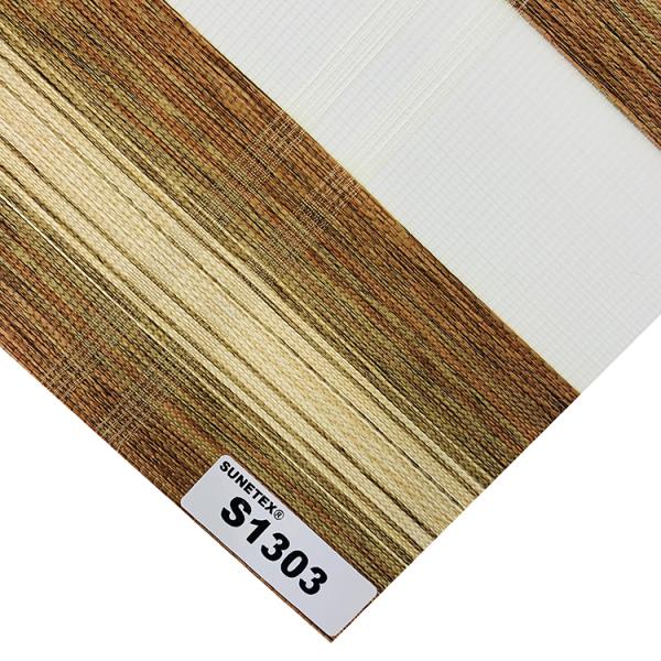 185gsm Dual Roller Zebra Blinds Fabric Width 2.6m 3m Semi Shading