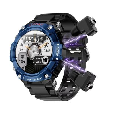 Écouteurs sans fil et musique locale Bracelet intelligent TWS Smart Watch avec MIC et capteur G intégrés