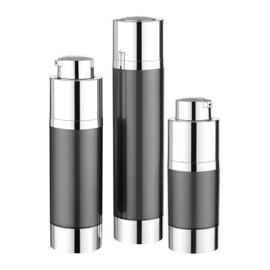 JL-AB205A Snap On Sealing Oval Airless Bottle Packaging 15ml 30ml 50ml Rotaing