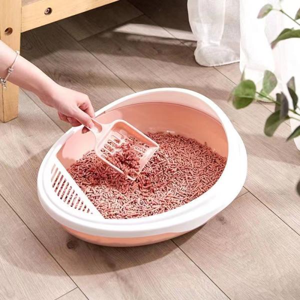 Egg Ball Shape Semi-Enclosed Cat Litter Box Splash Proof Toilet For Pet Cat