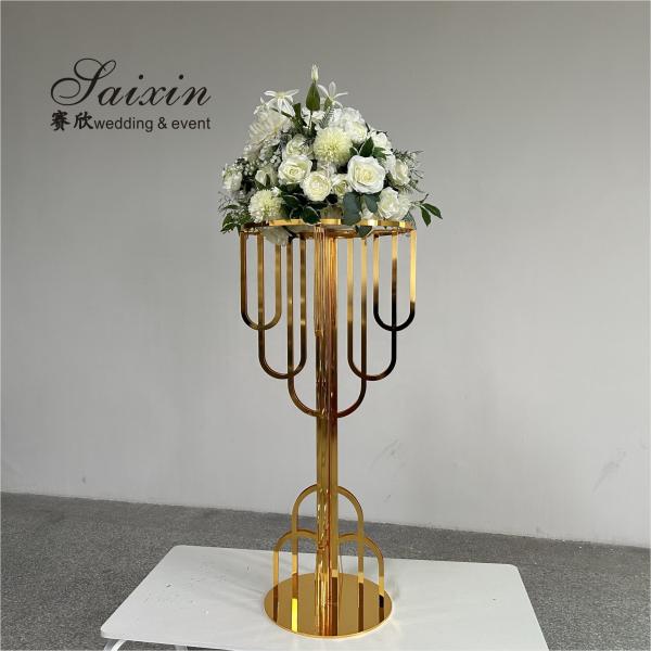 ZT-354 Новые свадебные центровые золото металлический круглый арки цветочный стенд для оборудования декора мероприятия