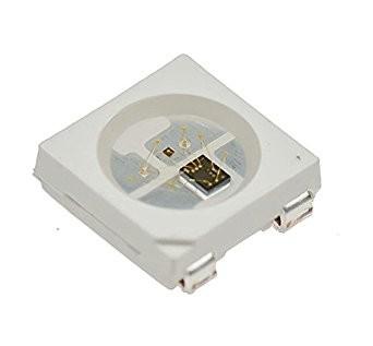 0.2W PLCC4 5050 Top View flashing RGB Full color SMD Leds Multi Color 4 pins Diode with IC WS2812B blinking led