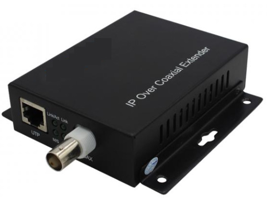 PoE + Ethernet over Coax (EOC) Конвертер 10/100mbps 1,5 км 1 BNC и 1 Ethernet порт