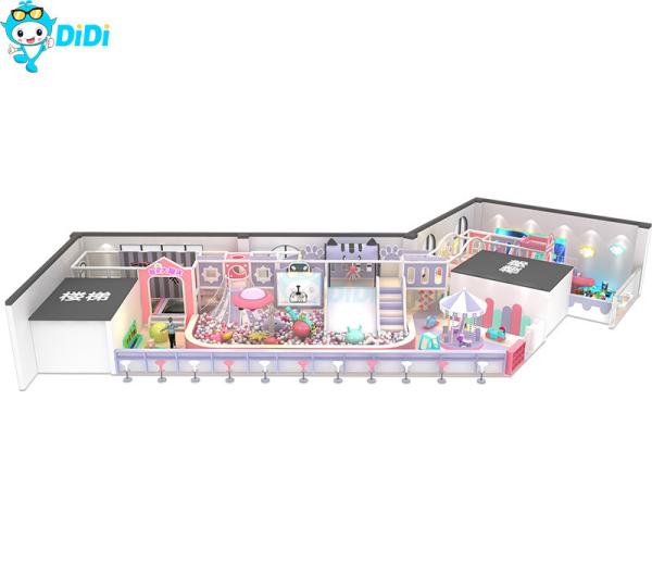 Macaron Theme Kids Soft Indoor Playground Equipment Safety Standard