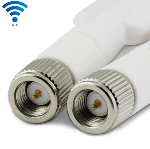 White 4G LTE Router External Antenna SMA Male Bending Connector 50 Ohm Impedance