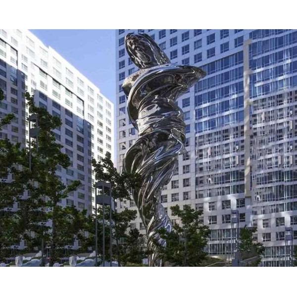 Polished Stainless Steel Sculpture Venus 28 Meter Height For Plaza Decoration