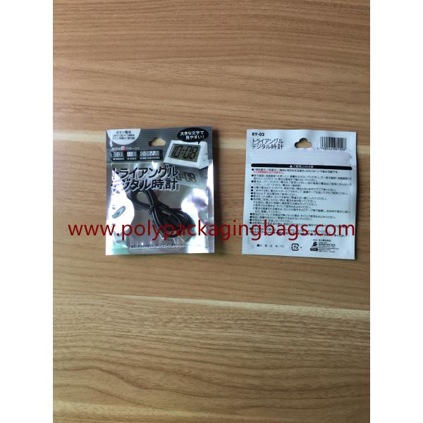 Hanger Hole Foil Ziplock Bags Packaging Bluetooth Headset Electronic Products
