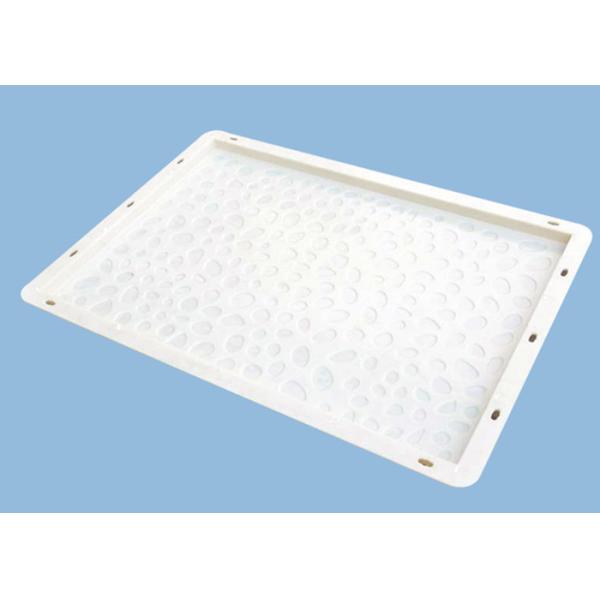 Reusable Concrete Flagstone Mold , Rectangle Brick Concrete Patio Stone Molds