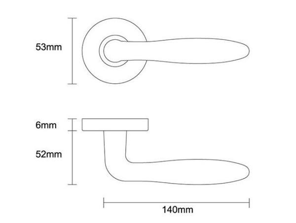 Modern door handle entry priority with CE/EN for entrance and front door