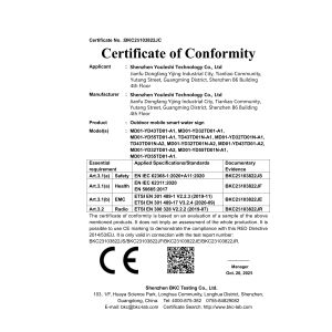 Shenzhen Youleshi Technology Co., Ltd Certifications