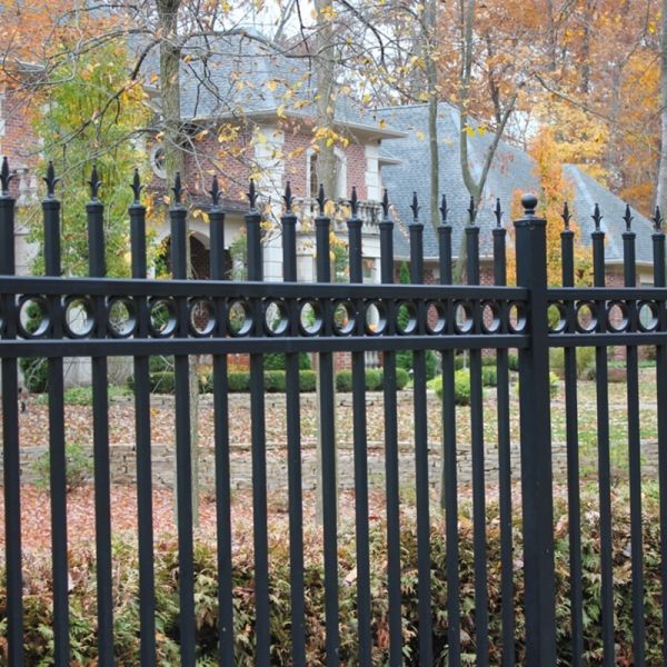 Garden Security Steel Picket Fence 8 Feet Wide 6 Feet High