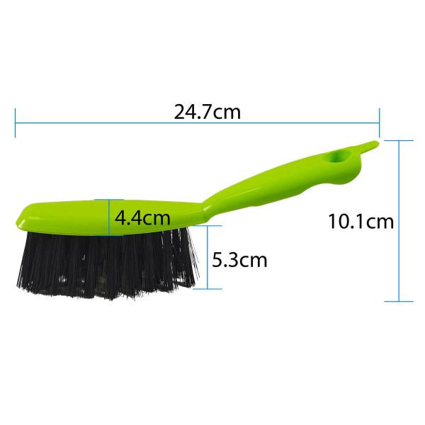 Green Plastic Household Cleaning Hand Broom And Dustpan Set With Brush