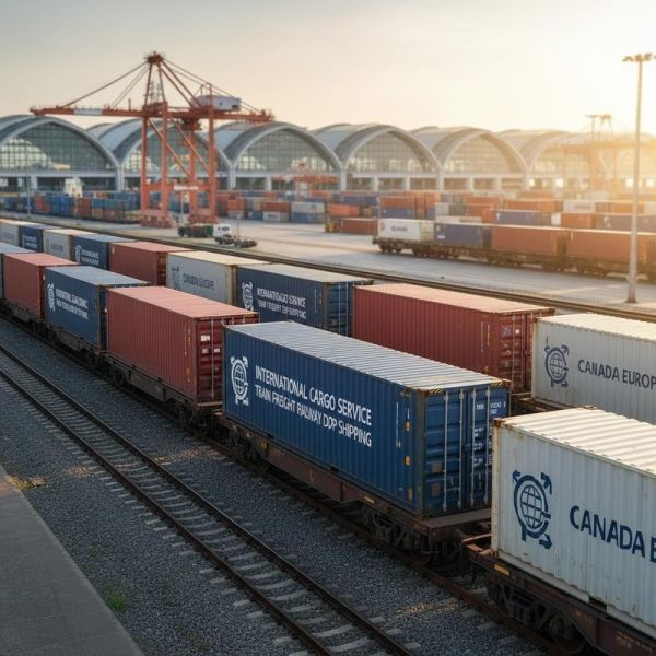 International Freight Forwarding with Door-to-Door DDP Shipping and Double Clearance Train Freight Services
