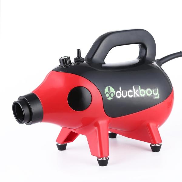 Un seul sèche-cheveux pour chien à moteur à vitesse réglable, poignées isolées par la chaleur, buses interchangeables