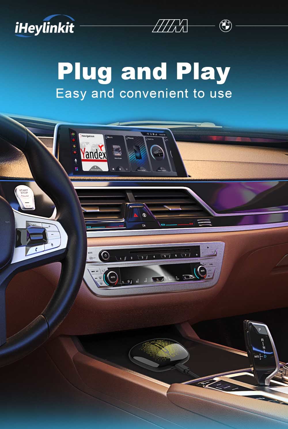 Multimedia Carplay Android ID6 BMW AI Box QCOM Snapdragon Solution For Car