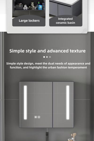 OEM Bathroom Mirror Storage Cabinet Fire Resistance