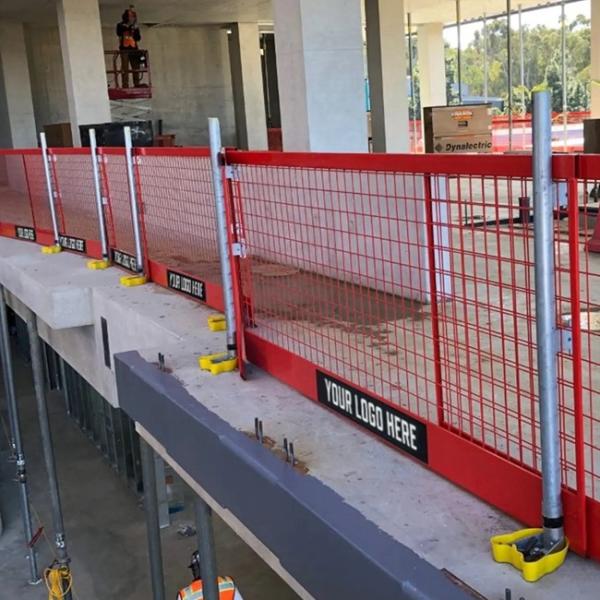 Steel Edge Protection Barrier Heavy-Duty Structure High Load Capacity for Industrial Use