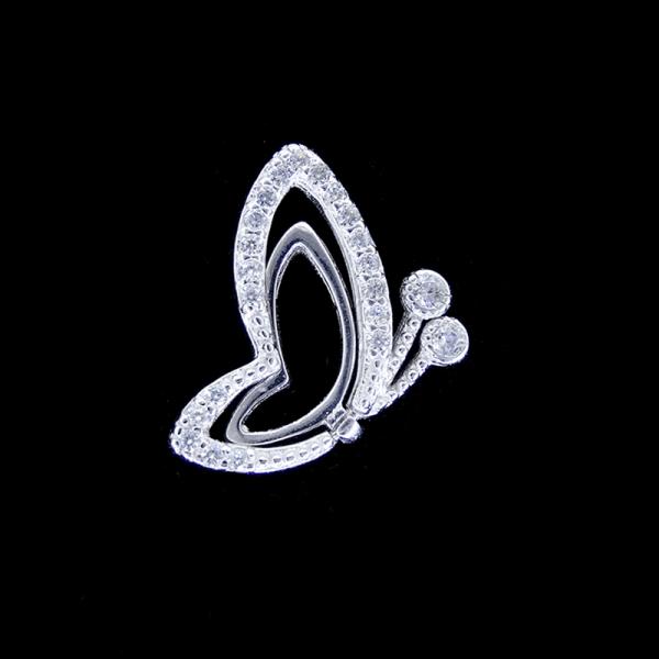 925 Silver Bird Pendant Wedding Gifts / Sterling Silver Red Crowned Crane