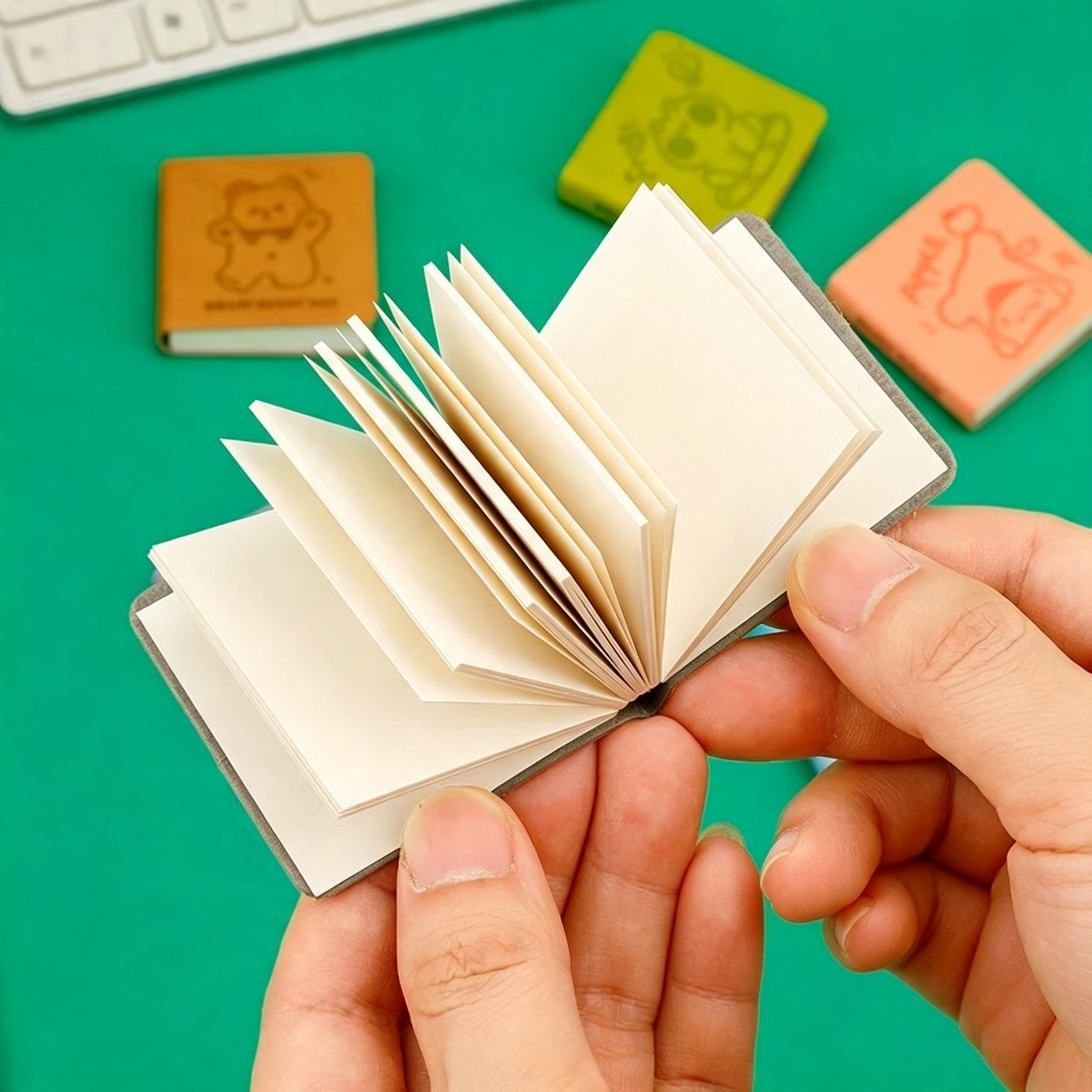 Mini PU Leather Cartoon Hardcover Pocket Notebook And Memo Pad For Retail Stationery