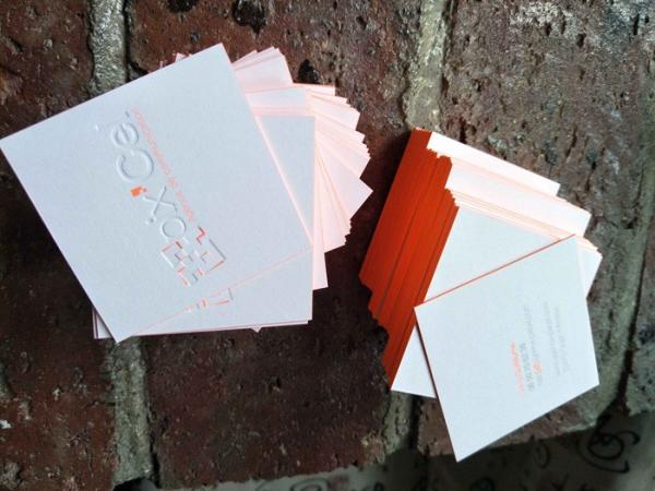 620gsm Painted Edge Business Cards 60*60mm For Realtor / Personal Trainer