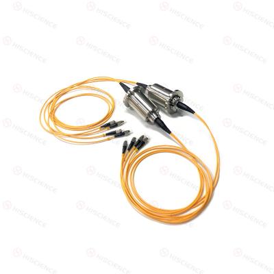 2 - 4 Circuits Optical Slipring  , Single Mode Fiber Optic Rotary Joints