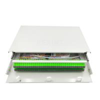 O SC ótico LC 72 do painel de remendo da fibra ótica do quadro de distribuição ODF move a montagem em rack 2U