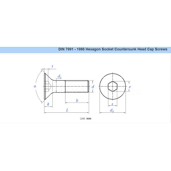 Métrico GB estándar M3 M4 M5 M6 M8 304 acero inoxidable Hexagonal de conexión hexagonal Tornos de cabeza plana