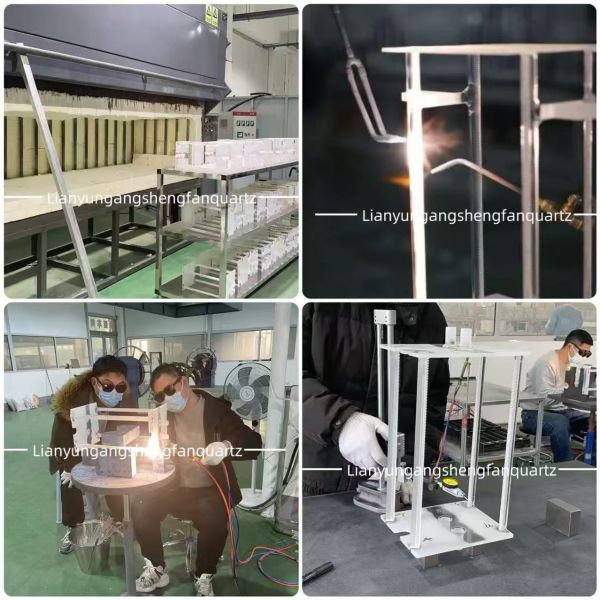 Factory Customization High Purity Fused Quartz Boat for Laboratory Tube Furnace
