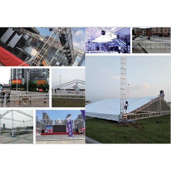 Sound Lighting Truss Lifting Tower 6m Height Aluminum Stage Mobile Telescopic Truss Lift Stand