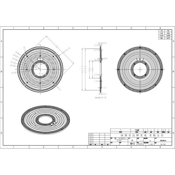 3030 Светодиодные чипы осветительные линзы высокая луна световые линзы для промышленного склада подвесная лампа