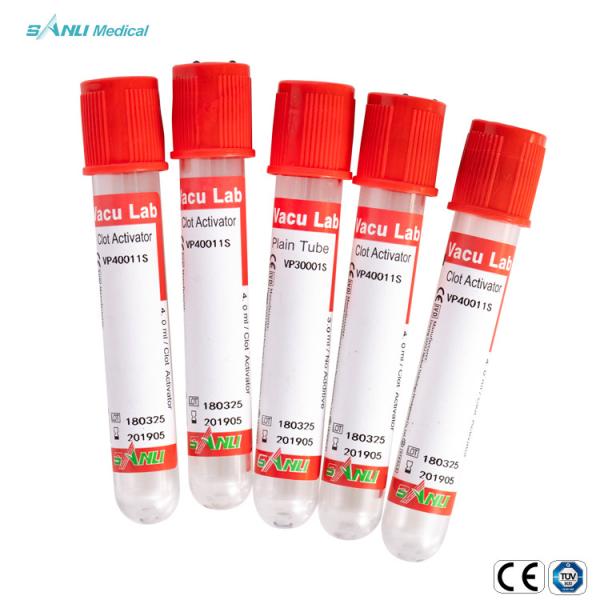 Medical No Additive Plain Tubes blood collection  Specimen