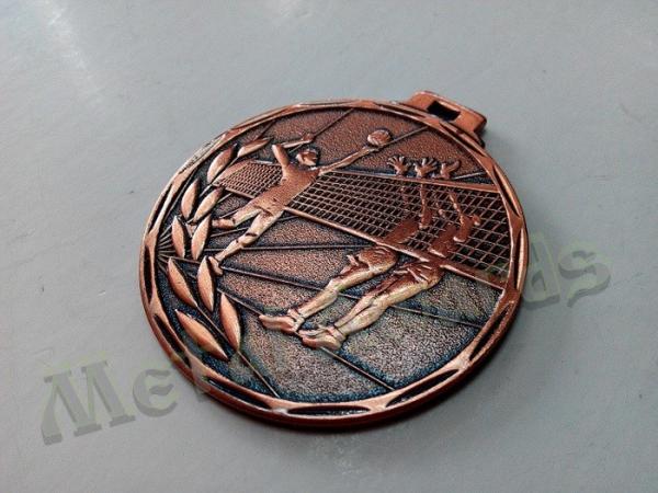 50 * 3mm Youth Sports Medals , Custom Made Coins Medallions For Volleyball