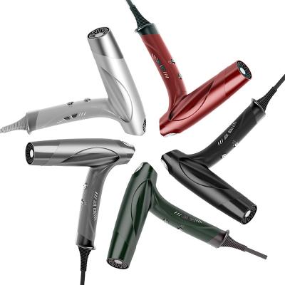 Low Noise Ion Hair Dryer With Nozzle Hot & Cold Air Speed Adjustment Styling Tool